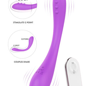 Flexible Dual-Headed Strapless Strap-On Vibrator