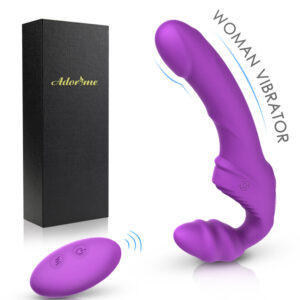 Rechargeable Dual-head Strapless Strap-On Dildo Vibrator